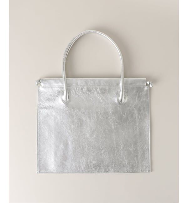  「【blancle/ ブランクレ】M.LETHER Big purse tote」|トートバッグ|シルバー