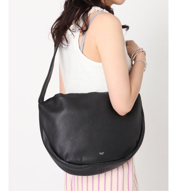  「【blancle/ ブランクレ】S.LETHER Semi circle half shoulder」|ショルダー・メッセンジャー|