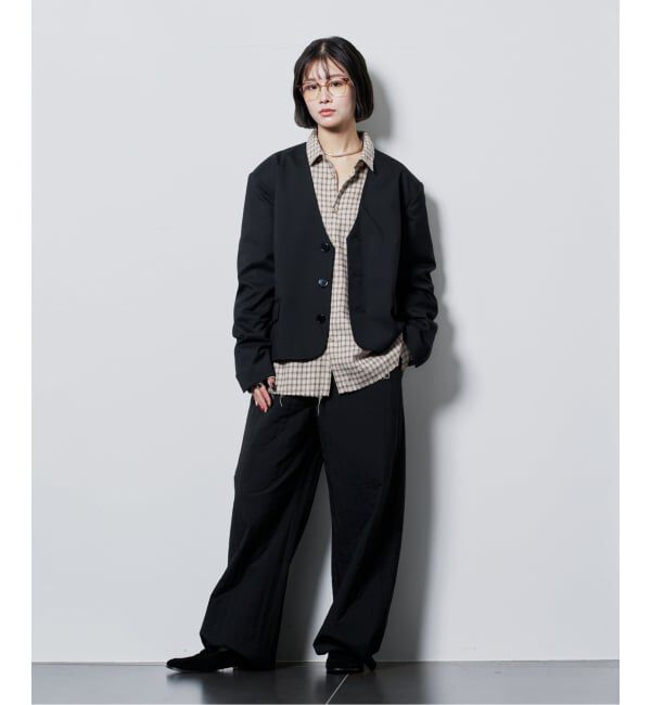  「SHORT NO COLLAR ジャケット」|その他|