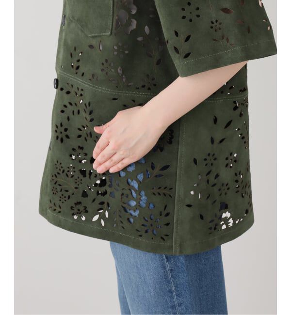  「MASU BANDANA HOLE LEATHER SHIRT M26U6SH002：シャツ」|シャツ・ブラウス|