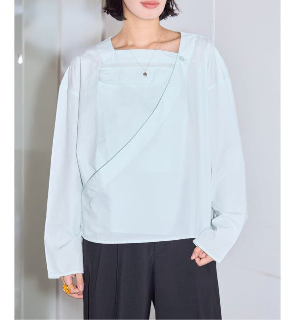  「SEEALL ASYMMETRIC POCKET TOP SAW63 TP302：シャツ」|シャツ・ブラウス|