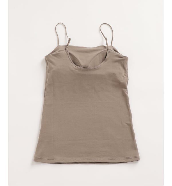 EMILYWEEK「《追加3》オーガニックコットン混 ストレッチブラキャミソール（グレージュ）」|インナー|