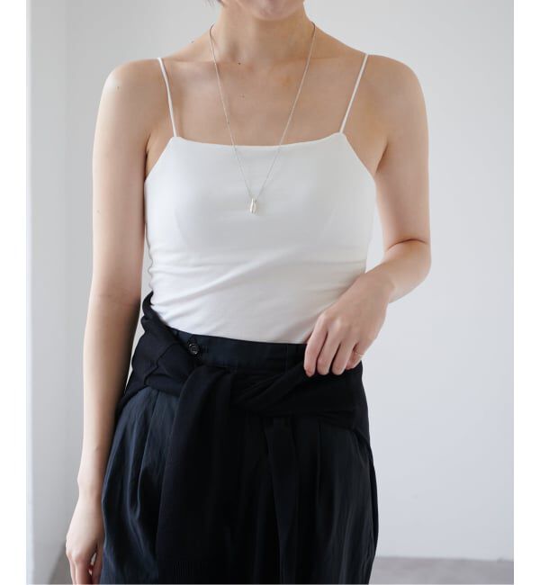 EMILYWEEK「《追加3》オーガニックコットン混 ストレッチブラキャミソール（グレージュ）」|インナー|