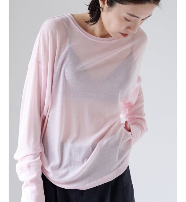 EMILYWEEK「コットンシアールーズプルオーバー」|Tシャツ・カットソー|ピンク