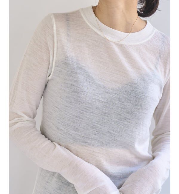 EMILYWEEK「《追加》スーパーウール クルーネックシアープルオーバー」|Tシャツ・カットソー|