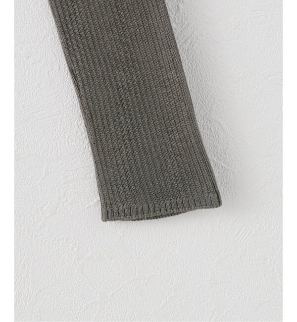 EMILYWEEK「シルク混リブVネックプルオーバー」|Tシャツ・カットソー|