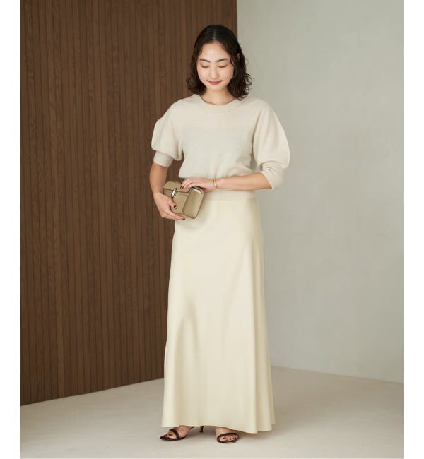 Plage「R&rsquo;IAM ハーフスリーブパフニット」|ニット・セーター|