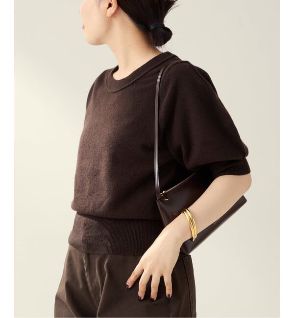 Plage「R&rsquo;IAM ハーフスリーブパフニット」|ニット・セーター|