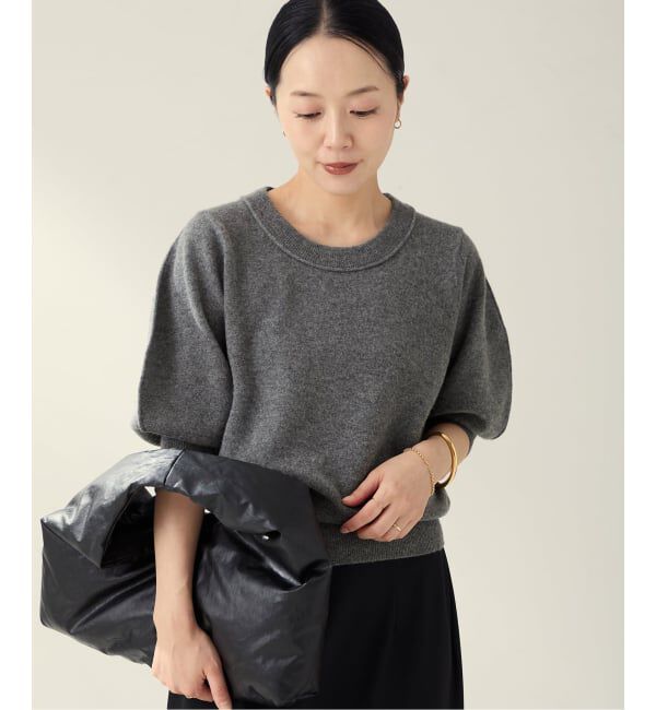 Plage「R&rsquo;IAM ハーフスリーブパフニット」|ニット・セーター|