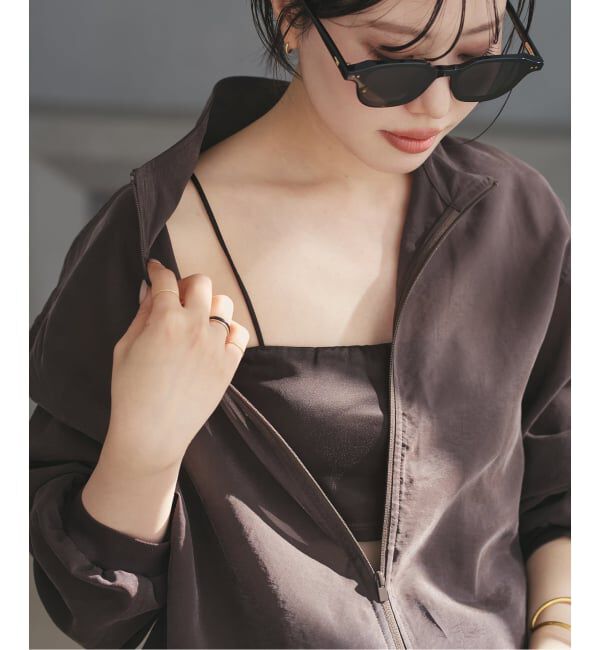 Plage「satin top」|インナー|ブラウン