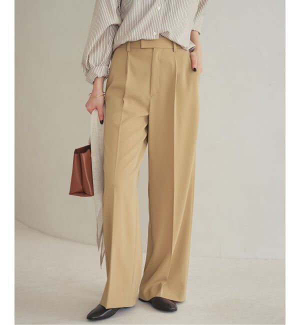 Plage「beautiful tuck パンツ」|スラックス|
