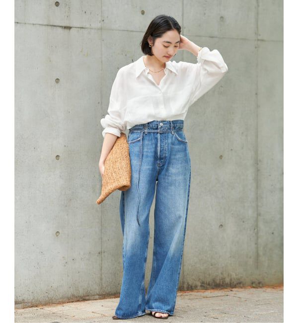 Plage「《追加》RAMIE LYOCELL CROPPED シャツ」|シャツ・ブラウス|