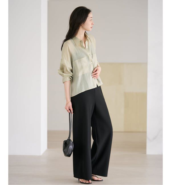 Plage「《追加》RAMIE LYOCELL CROPPED シャツ」|シャツ・ブラウス|