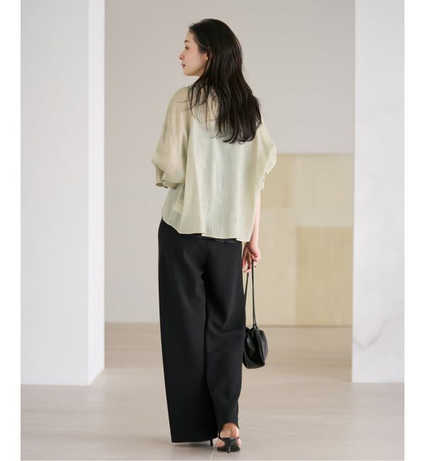 Plage「《追加》RAMIE LYOCELL CROPPED シャツ」|シャツ・ブラウス|