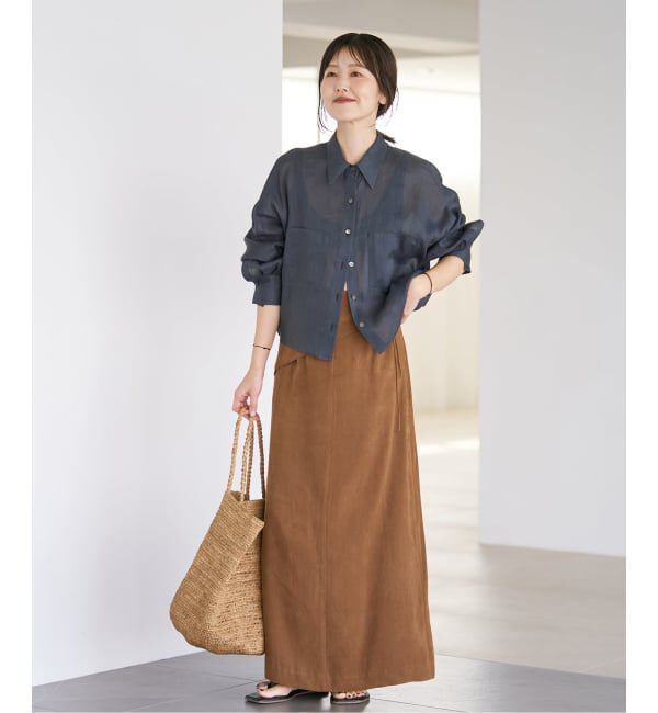 Plage「《追加》RAMIE LYOCELL CROPPED シャツ」|シャツ・ブラウス|