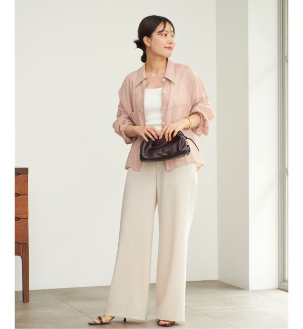 Plage「《追加》RAMIE LYOCELL CROPPED シャツ」|シャツ・ブラウス|