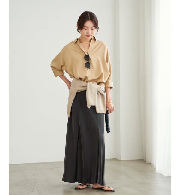 Plage「《追加》Washable Fibril ロングスカート」|スカート|