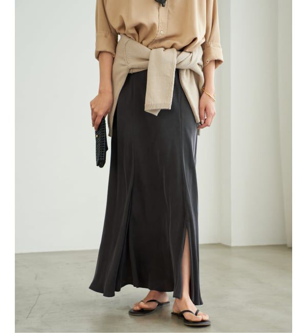 Plage「《追加》Washable Fibril ロングスカート」|スカート|