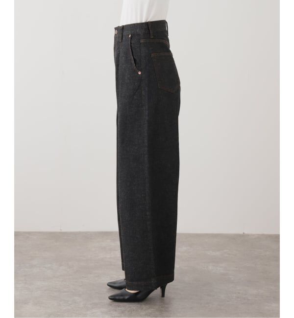 Plage「linen mix tuck デニムパンツ」|デニム|