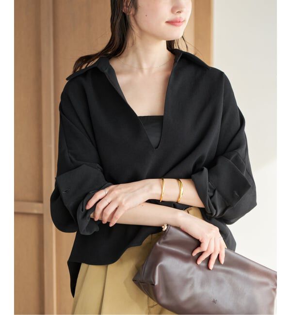 Plage「《追加》GEORGETTE SKIPPER ブラウス」|シャツ・ブラウス|