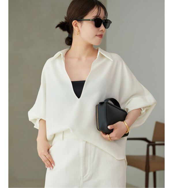 Plage「《追加》GEORGETTE SKIPPER ブラウス」|シャツ・ブラウス|