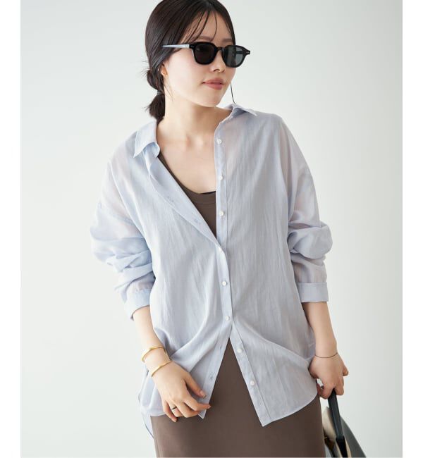 Plage「《予約》new cotton sheer シャツ」|シャツ・ブラウス|
