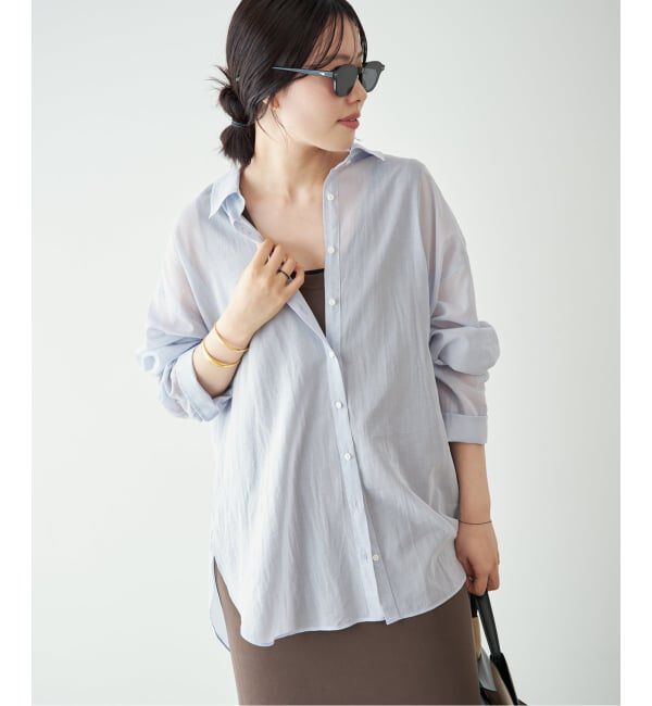 Plage「《予約》new cotton sheer シャツ」|シャツ・ブラウス|