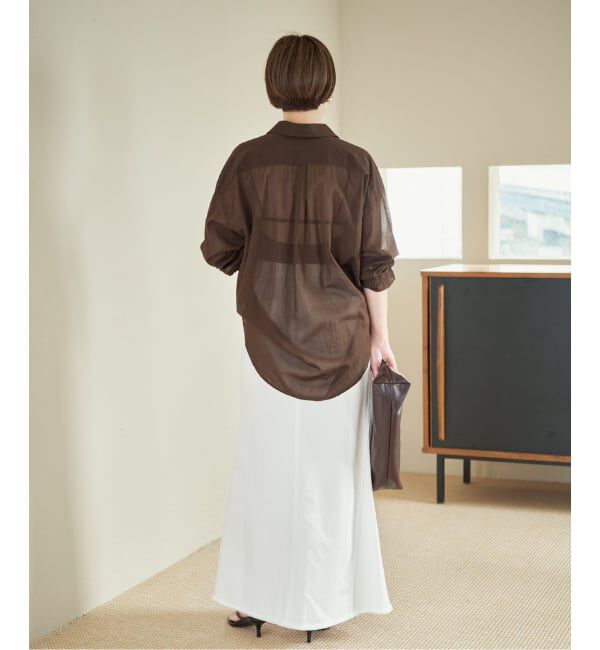 Plage「《予約》new cotton sheer シャツ」|シャツ・ブラウス|