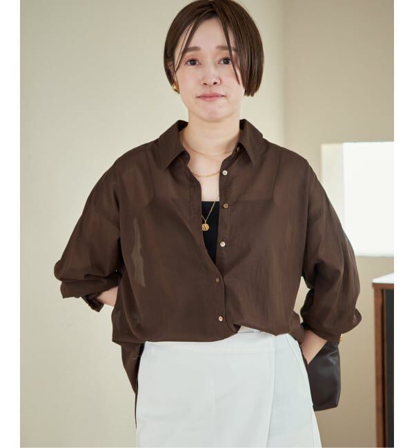 Plage「《予約》new cotton sheer シャツ」|シャツ・ブラウス|