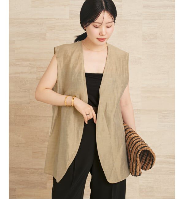 Plage「Sheer ジレ」|その他|ベージュ