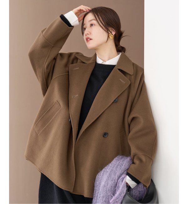 IENA「《追加2》スーパー160ダブルフェイス ショートコート」|その他|