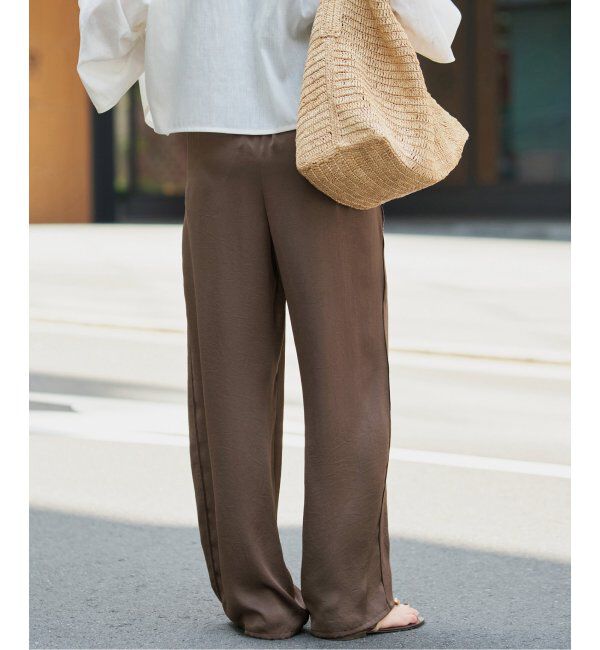 IENA「サテンリラックスパンツ」|その他|