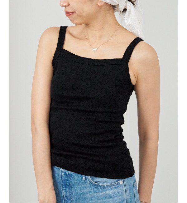 IENA「FLORE FLORE/フローレフローレ MAY CAMI キャミソール」|キャミソール|ブラック