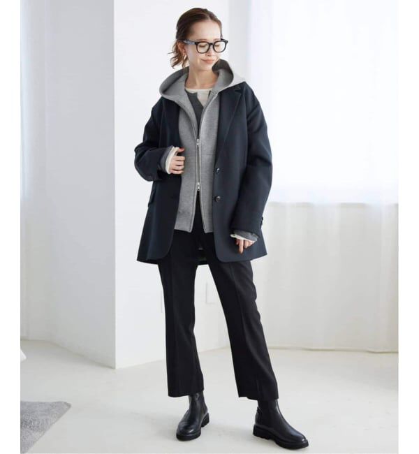 SLOBE IENA「《一部店舗・WEB限定カラー有り/追加》ボリュームジップアップフーディー」|パーカー|