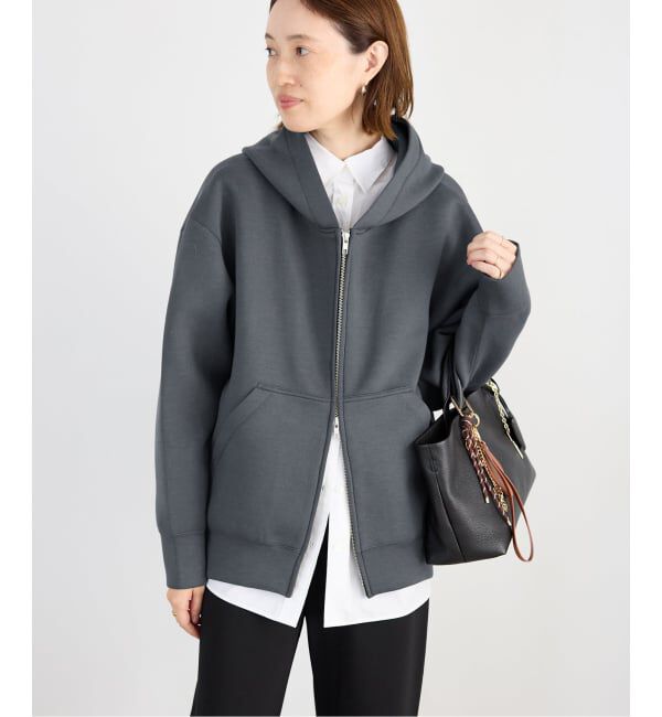 SLOBE IENA「《一部店舗・WEB限定カラー有り/追加》ボリュームジップアップフーディー」|パーカー|