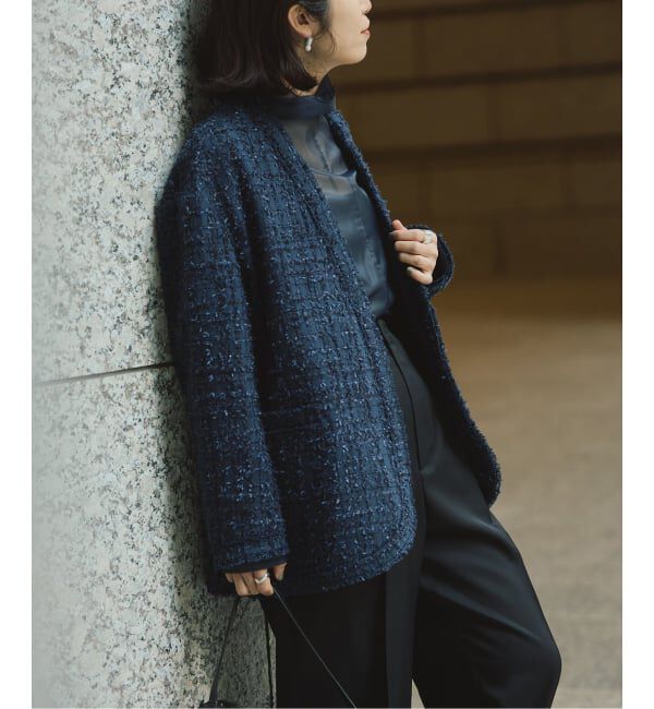 VERMEIL par iena「tweedノーカラージャケット」|ノーカラージャケット|