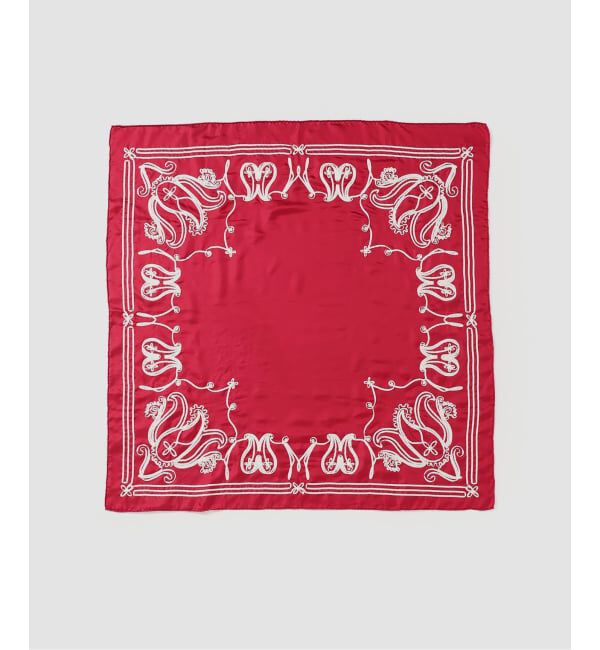 VERMEIL par iena「《WEB限定》ASAUCE MELER アソースメレ テープエンブロイダリースカーフ」|バンダナ・スカーフ|