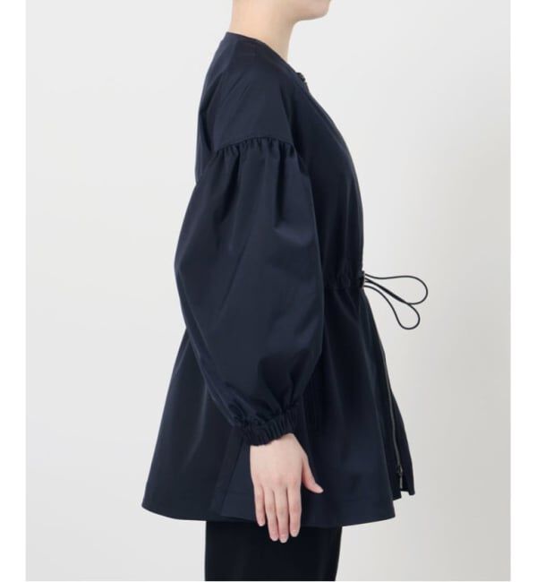 VERMEIL par iena「《追加2》ノーカラーギャザーZIPブルゾン」|その他|