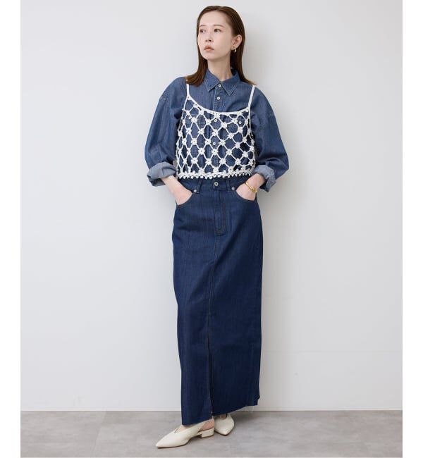 SLOBE IENA「LEDENIM LABOR FORM デニムシャツ」|シャツ・ブラウス|