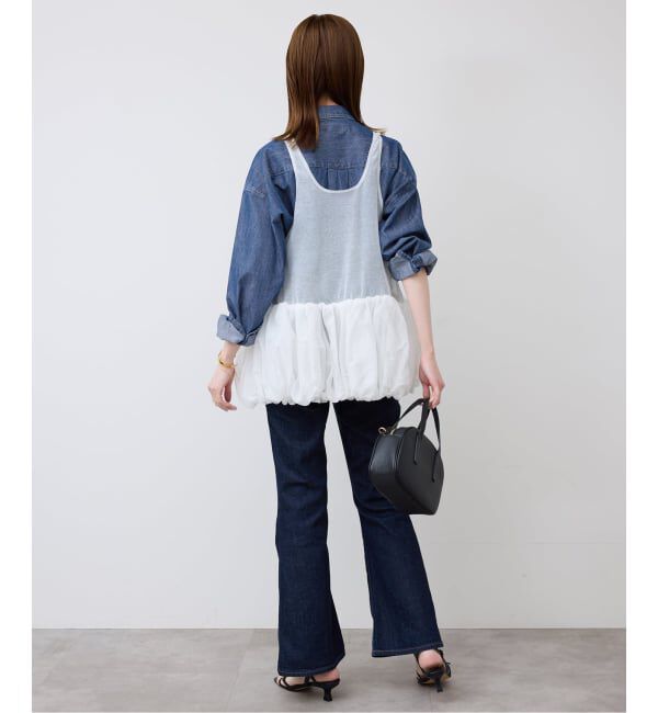 SLOBE IENA「LEDENIM LABOR FORM デニムシャツ」|シャツ・ブラウス|