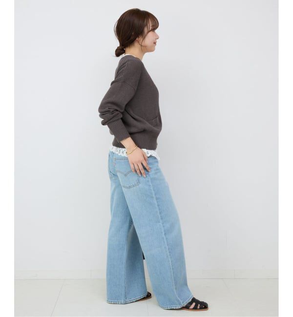 SLOBE IENA「《追加予約》SLOBE レザーグルカサンダル」|サンダル|