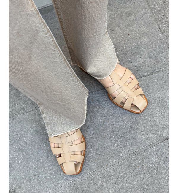 SLOBE IENA「《追加予約》SLOBE レザーグルカサンダル」|サンダル|