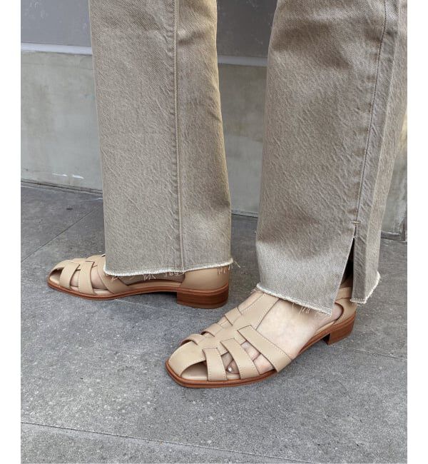 SLOBE IENA「《追加予約》SLOBE レザーグルカサンダル」|サンダル|