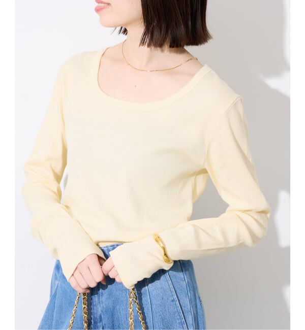 SLOBE IENA「《WEB限定/追加》パーフェクトカットソー」|Tシャツ・カットソー|イエロー