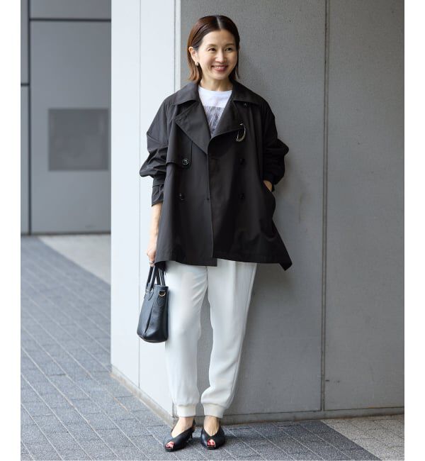 IENA「《新色あり/追加4/洗濯機洗い可》ポプリンオーバーショートコート」|その他|