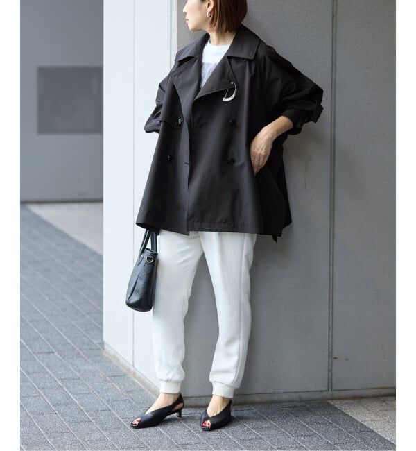 IENA「《新色あり/追加4/洗濯機洗い可》ポプリンオーバーショートコート」|その他|