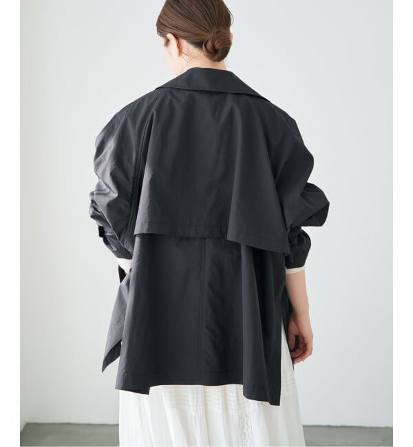 IENA「《新色あり/追加4/洗濯機洗い可》ポプリンオーバーショートコート」|その他|