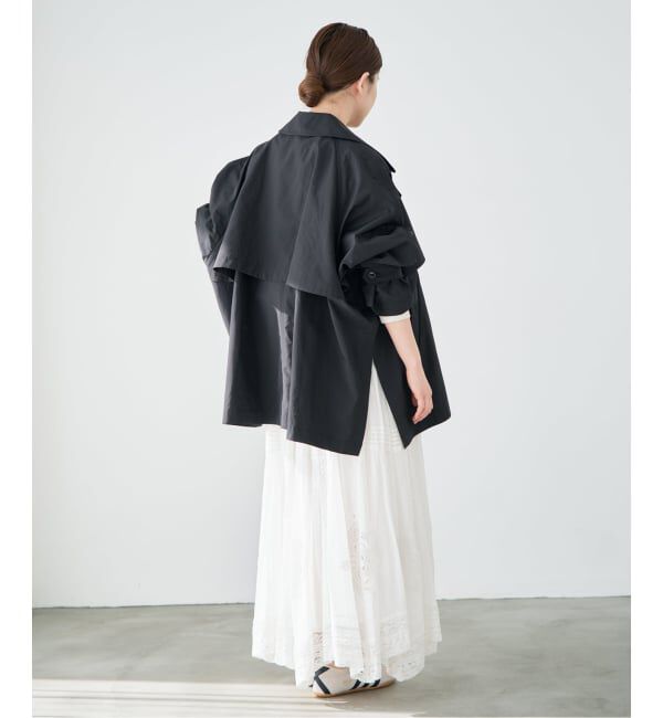 IENA「《新色あり/追加4/洗濯機洗い可》ポプリンオーバーショートコート」|その他|