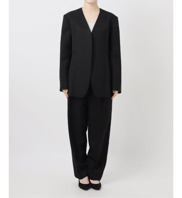 VERMEIL par iena「ドライツイルノーカラージャケット」|ノーカラージャケット|