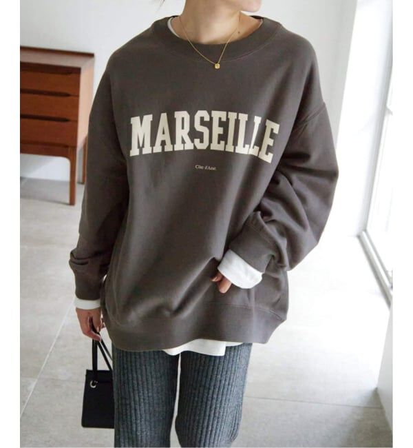 SLOBE IENA「《WEB限定/追加2》MARSEILLE ロゴスウェット」|スウェット・ジャージ|